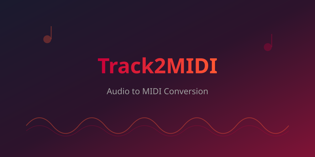 Visualization of audio waveform being converted to MIDI notes.
